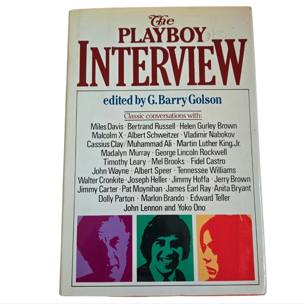 The Playboy Interview 1st Edition Hardcover Book